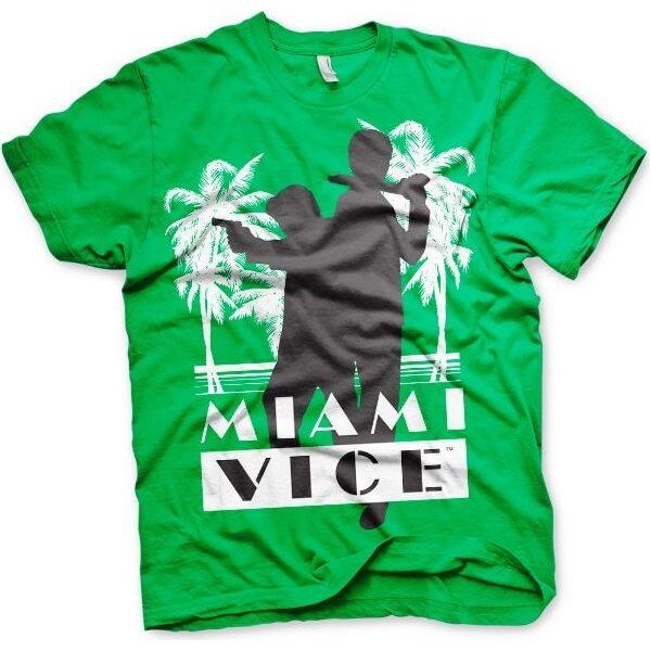 Maglietta Miami Vice Silhouettes - X-Large - Verde-image