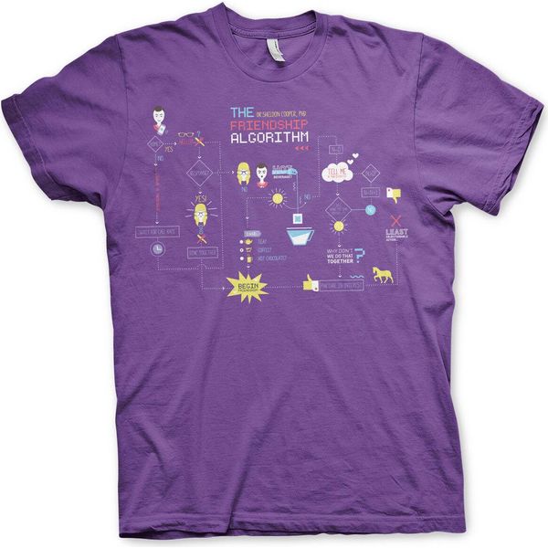 Maglietta The Friendship Minions Algorithm - Grande - Viola-image