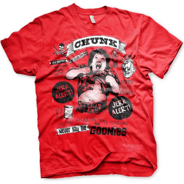 Goonies - Maglietta Chunk Jerk Alert - Xx-Large - Rosso-image