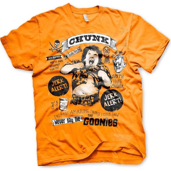 Goonies - Maglietta Chunk Jerk Alert - X-Large - Arancione-image