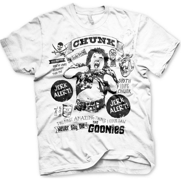 Goonies - Maglietta Chunk Jerk Alert - Xx-Large - Bianco-image