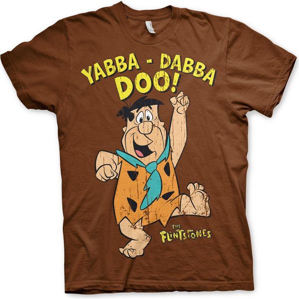 Maglietta Yabba-Dabba-Doo - Xx-Large - Marrone-image