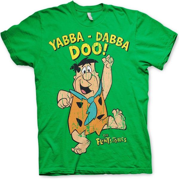 Maglietta Yabba-Dabba-Doo - Piccola - Verde-image