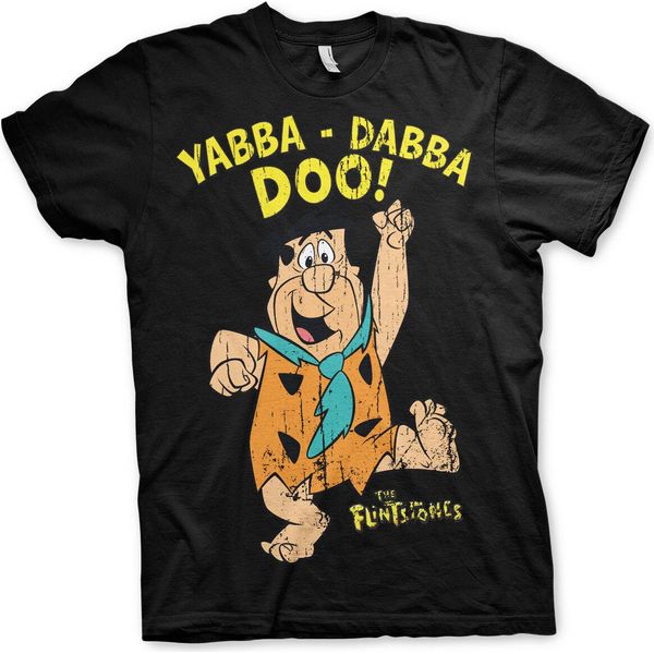 Maglietta Yabba-Dabba-Doo - Grande - Nero-image