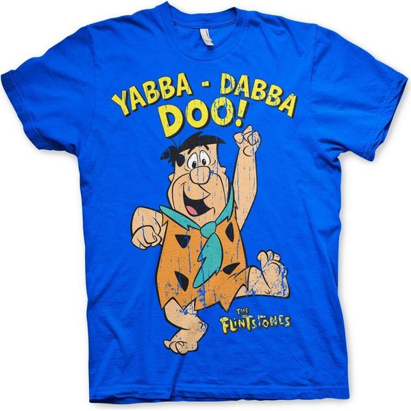 Maglietta Yabba-Dabba-Doo - Piccola - Blu-image