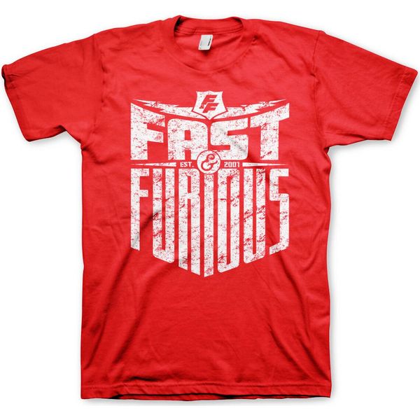 Fast & Furious - Est. Maglietta 2007 - Grande - Rosso-image