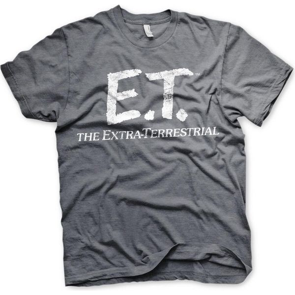 Maglietta E.T. Extra-Terrestrial Logo Distressed - Small - Dark-Heather-image