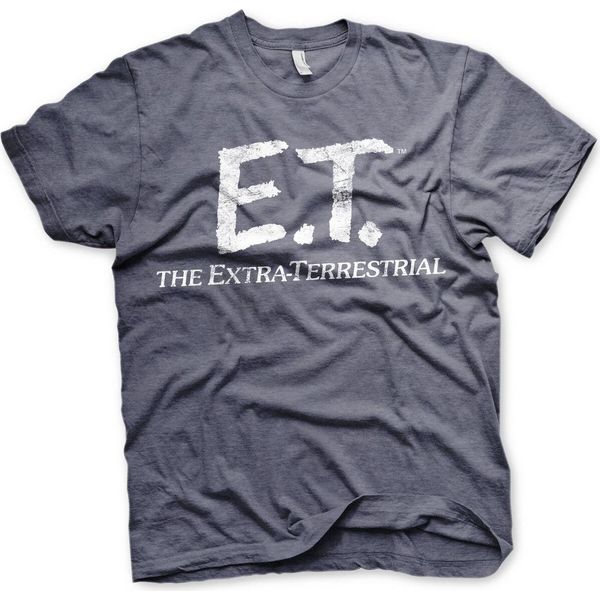 Maglietta E.T. Extra-Terrestrial Logo Distressed - Piccola - Navy-Heather-image
