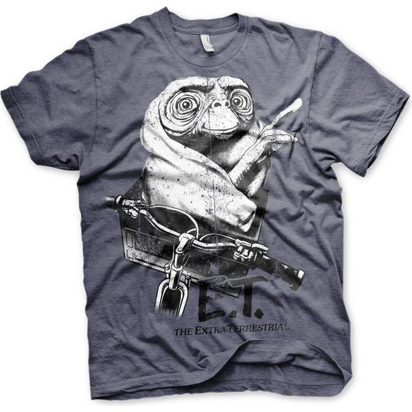 Maglietta E.T. Biking Distressed - Small - Navy-Heather-image