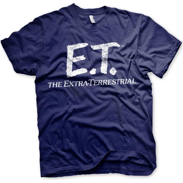 Maglietta E.T. Extra-Terrestrial Con Logo Distressed - Medium - Navy-image