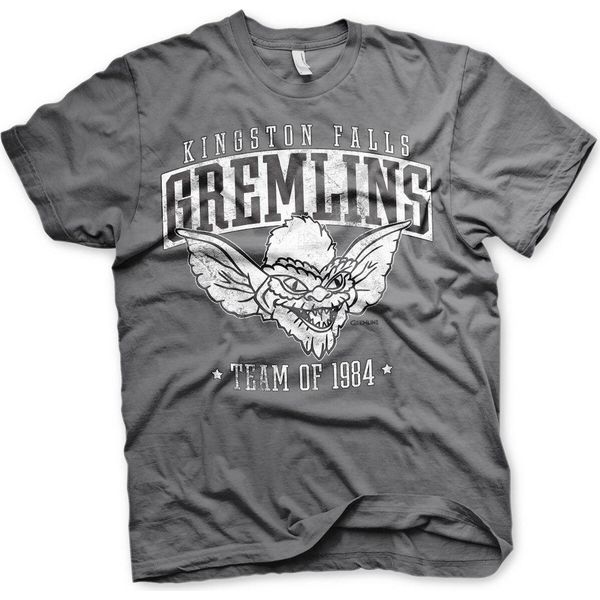 Maglietta "Gremlins Of 1984"" Della Squadra Kingston Falls - Piccola - Grigio Scuro"-image
