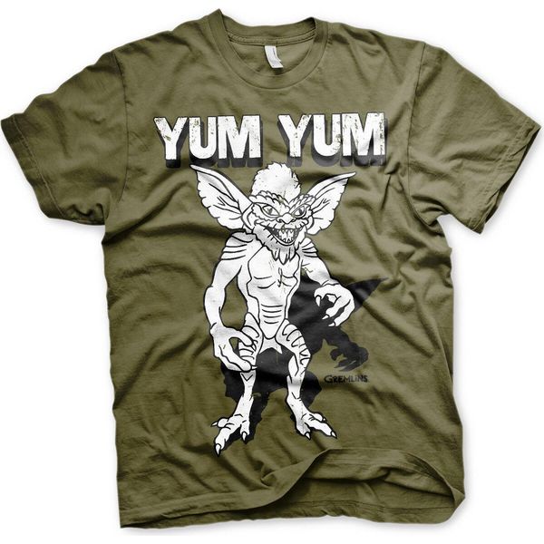 Maglietta Gremlins Yum Yum - Medium - Olive-image