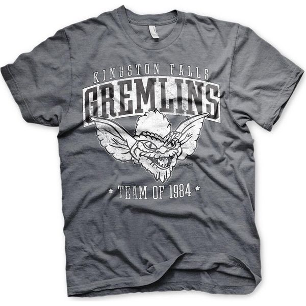 Maglietta Team Kingston Falls Gremlins Of 1984 - Small - Dark-Heather-image