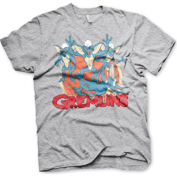 Maglietta Del Gruppo Gremlins - X-Large - Grigio-Erba-image