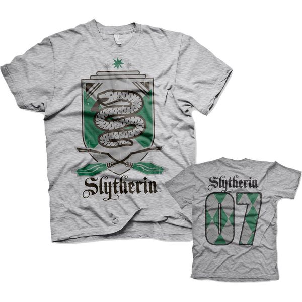 Harry Potter - Maglietta Serpeverde 07 - Xx-Large - Grigio-Erba-image