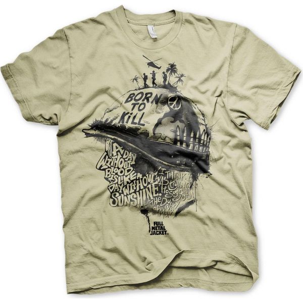 Maglietta Full Metal Jacket Sayings - X-Large - Khaki-image