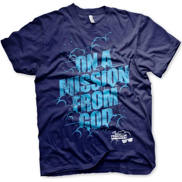 On A Mission From God - Maglietta Dei Blues Brothers - X-Large - Navy-image