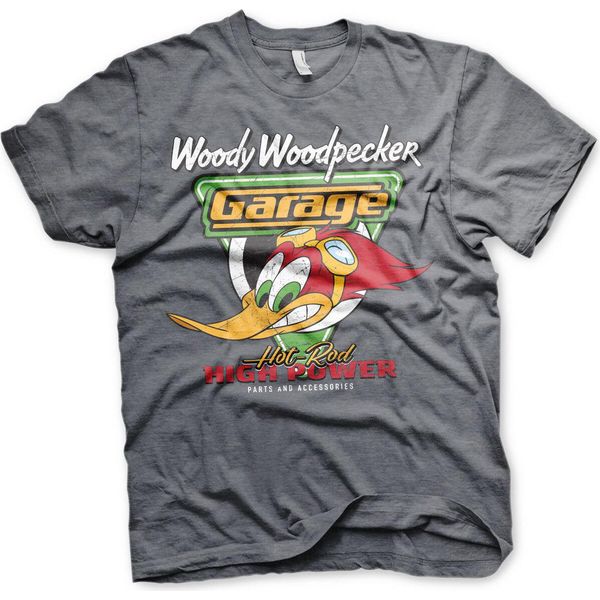 Maglietta Woody Woodpecker Garage - X-Large - Dark-Heather-image
