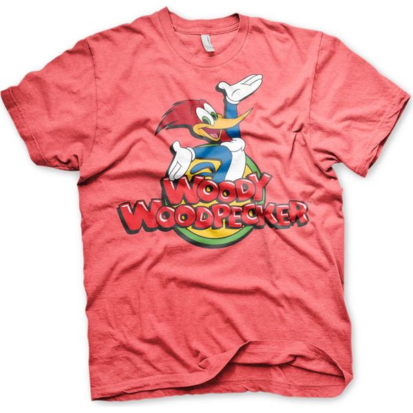 Maglietta Woody Woodpecker Classic Logo - X-Large - Rosso-Erba-image