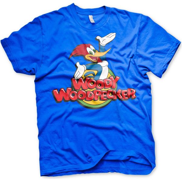 Maglietta Woody Woodpecker Classic Logo - Piccola - Blu-image