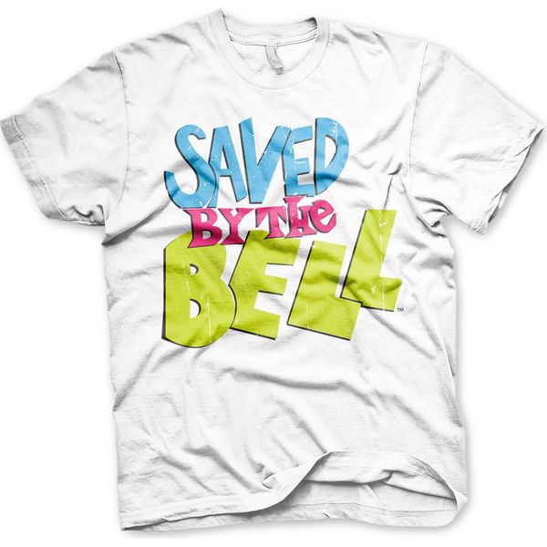 Maglietta Saved By The Bell Con Logo Invecchiato - X-Large - Bianco-image