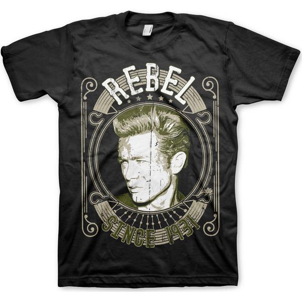 James Dean - Maglietta "Rebel Since 1931"" - X-Large - Nero"-image