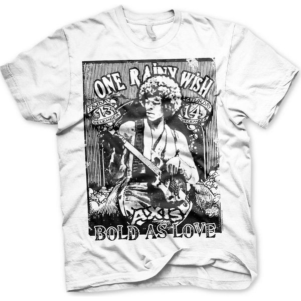Jimi Hendrix - Maglietta Bold As Love - X-Large - Bianco-image