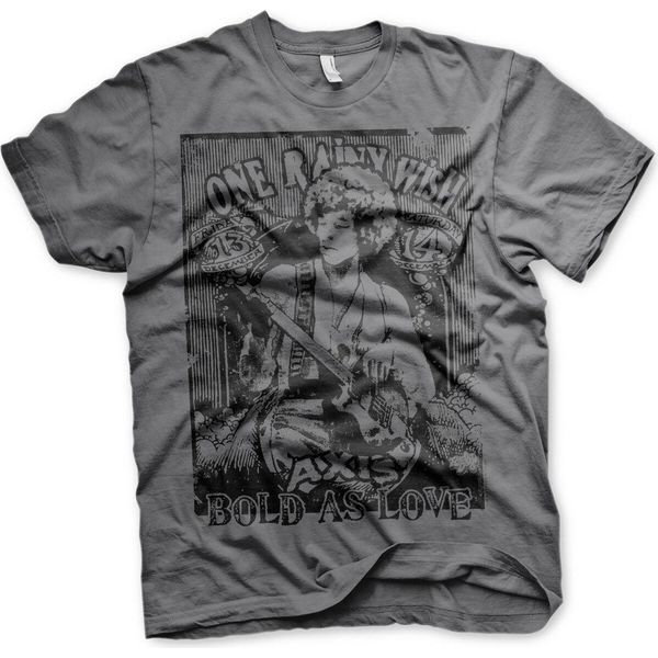 Jimi Hendrix - Maglietta Bold As Love - Media - Grigio Scuro-image