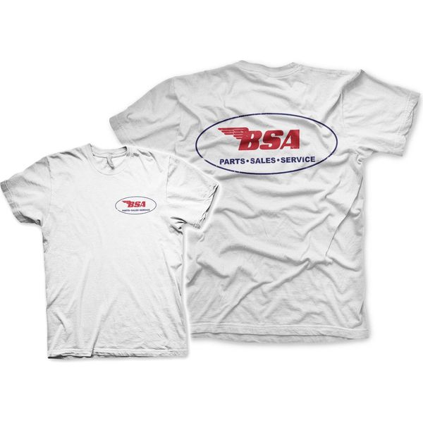 Maglietta B.S.A. Parts Sales Service - X-Large - Bianco-image