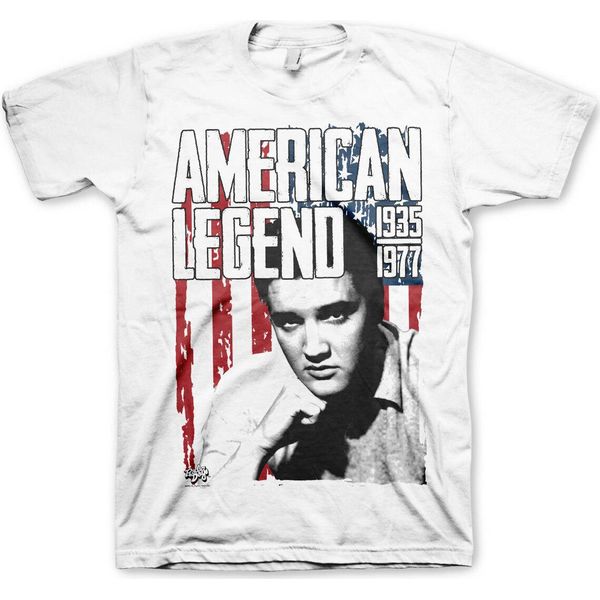 Elvis Presley - Maglietta American Legend - Xx-Large - Bianco-image