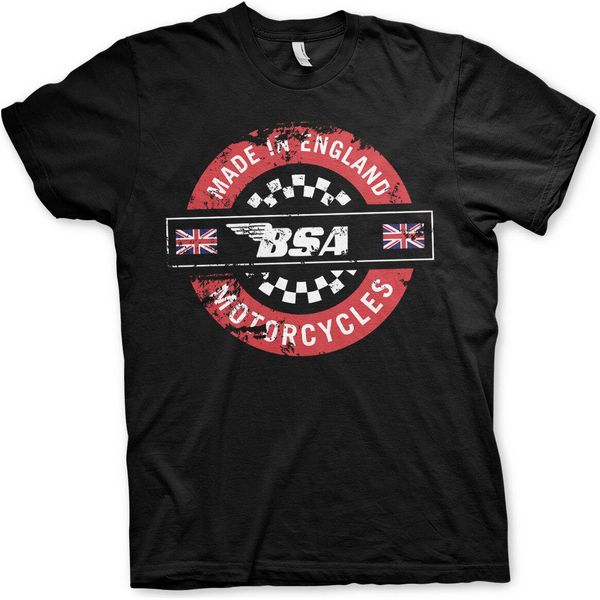 B.S.A. - Maglietta Made In England - Media - Nero-image