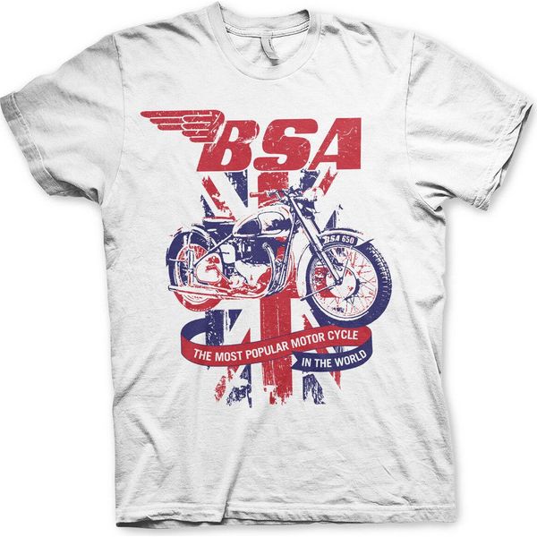 Maglietta B.S.A. Union Jack - Media - Bianco-image