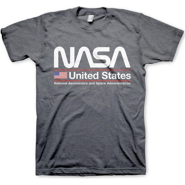 Nasa - Maglietta Degli Stati Uniti - X-Large - Dark-Heather-image