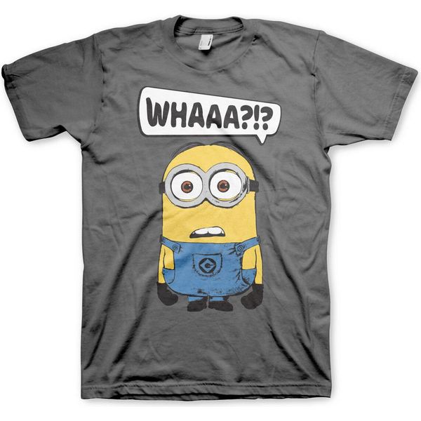 Minions - Whaaa?!? Maglietta - Xx-Large - Grigio Scuro-image
