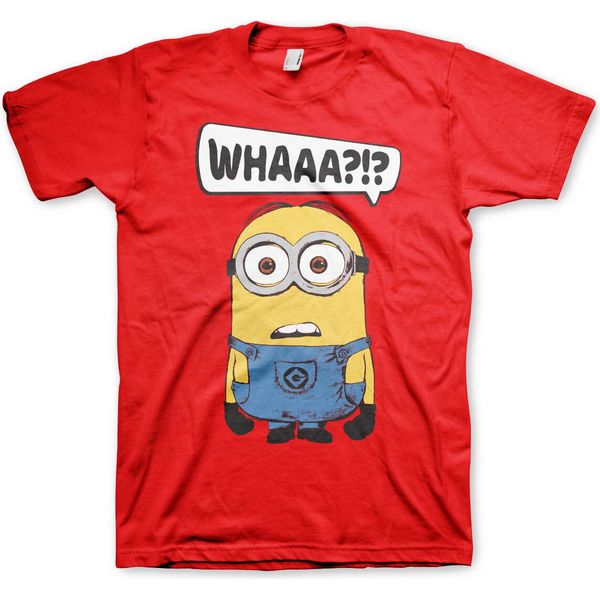 Minions - Whaaa?!? Maglietta - Grande - Rosso-image