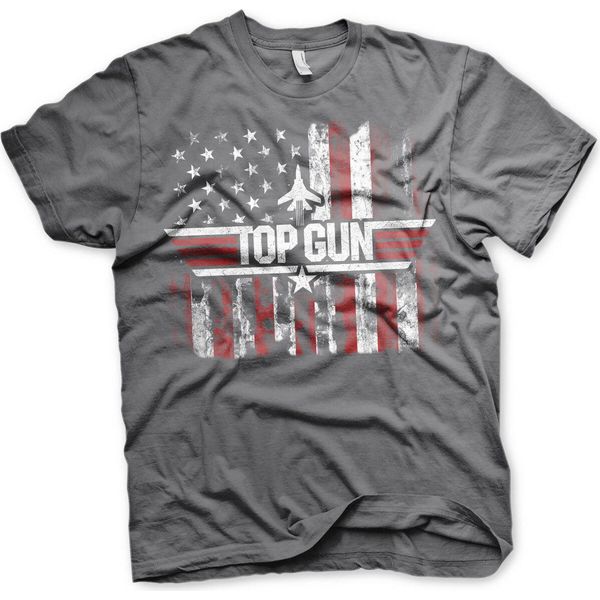 Top Gun - Maglietta America - Xx-Large - Grigio Scuro-image