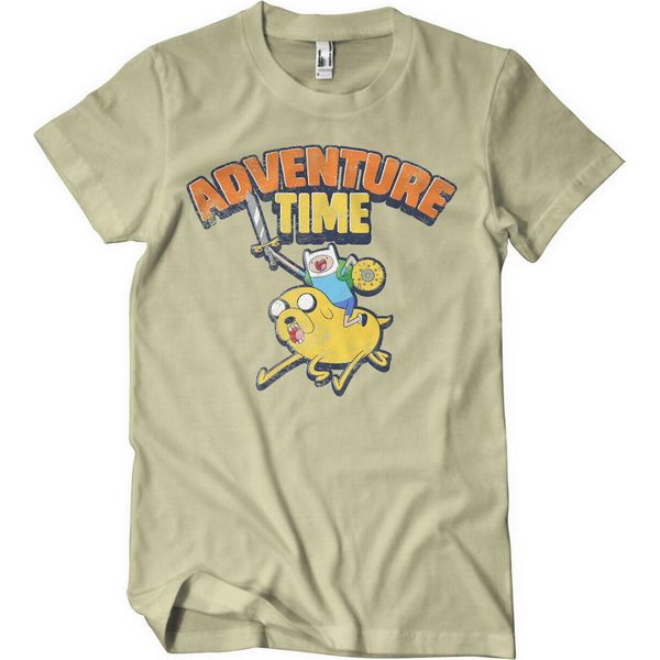 Maglietta Adventure Time Lavata - Small - Khaki-image