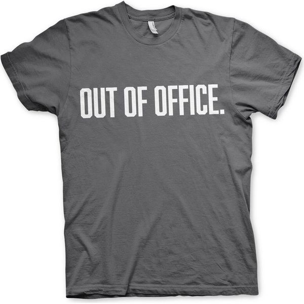 Maglietta Out Of Office - Media - Grigio Scuro-image