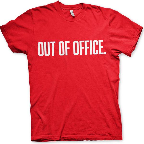 Maglietta Out Of Office - X-Large - Rosso-image