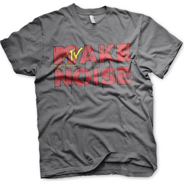 Make Noise - Maglietta Mtv - Xx-Large - Grigio Scuro-image