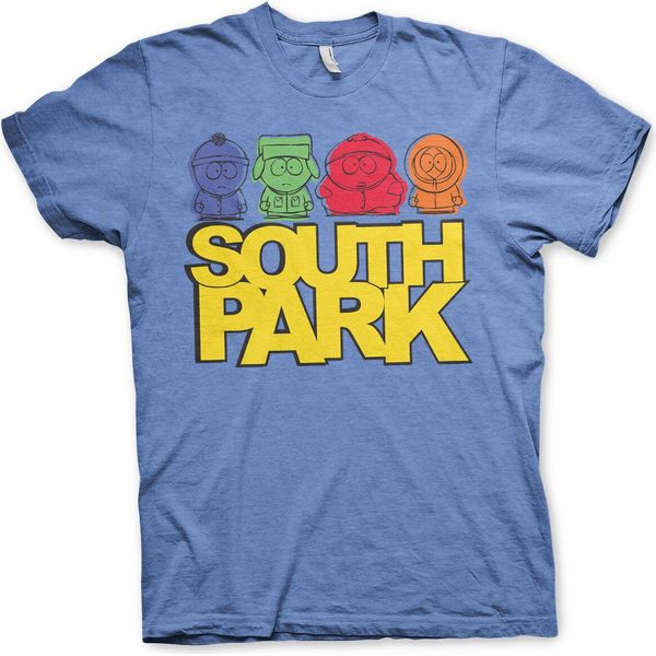Maglietta South Park Sketched - Media - Blu-Heather-image