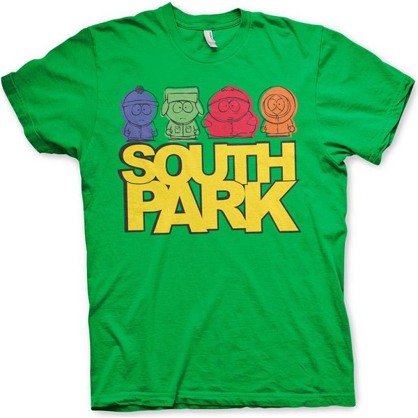 Maglietta South Park Sketched - Media - Verde-image