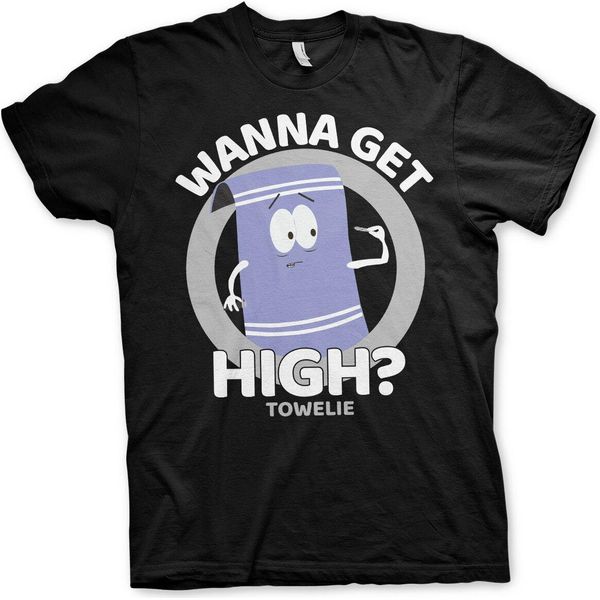 South Park / Towelie - Maglietta Wanna Get High - Grande - Nero-image