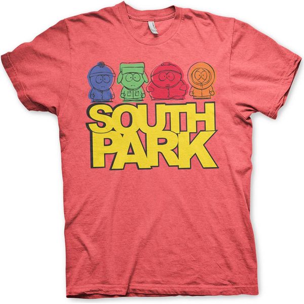 Maglietta South Park Sketched - Xx-Large - Rosso-Heather-image