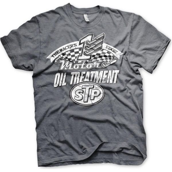 Maglietta Stp Oil Treatment Distressed - X-Large - Dark-Heather-image