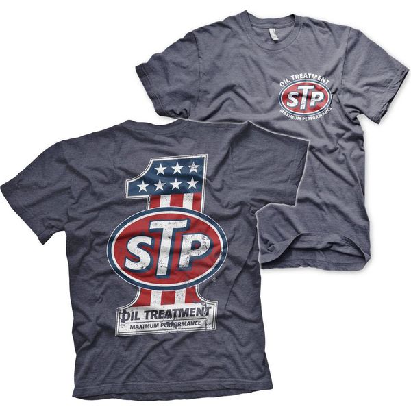 Maglietta Stp American No. 1 - Piccola - Navy-Heather-image