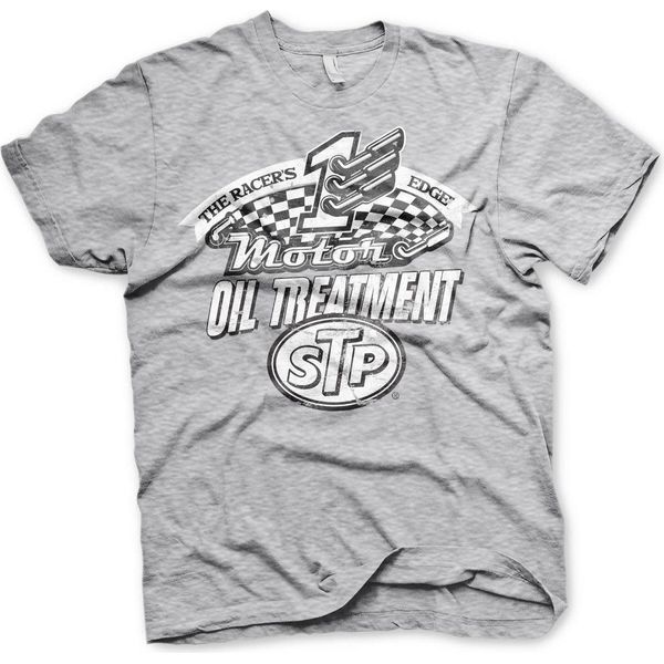 Maglietta Stp Oil Treatment Distressed - Medium - Heather-Grey-image