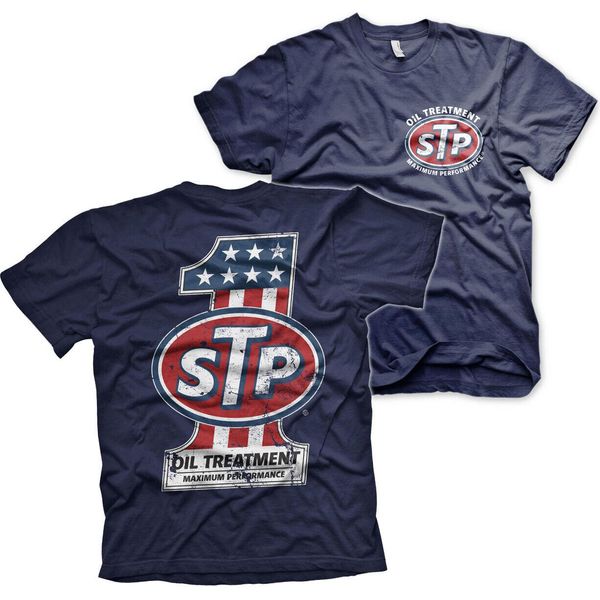 Maglietta Stp American No. 1 - Grande - Navy-image