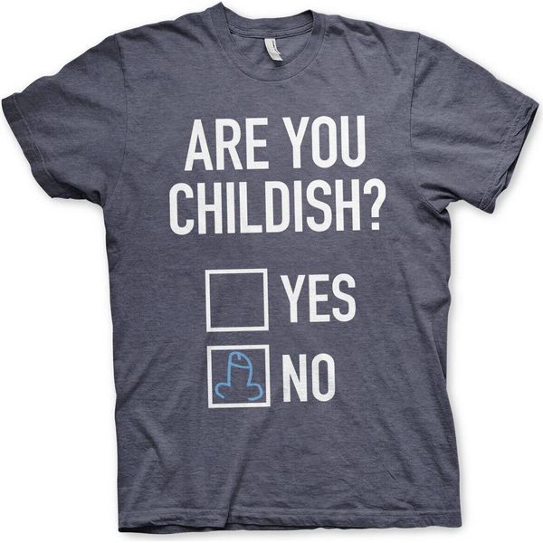 Maglietta Are You Childish - Xx-Large - Navyheather-image