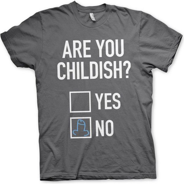 Maglietta Are You Childish - Media - Grigio Scuro-image